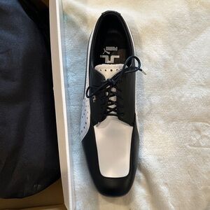 Puma Men's Black and White Golf Shoes size 11 NWT